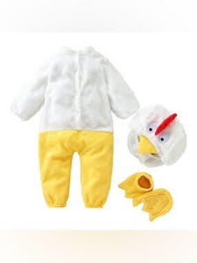 baby chicky Costume - White & Yellow